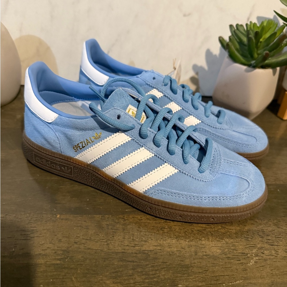 adidas Handball Spezial Light Blue / Cloud White / Gum - Picture 8 of 10